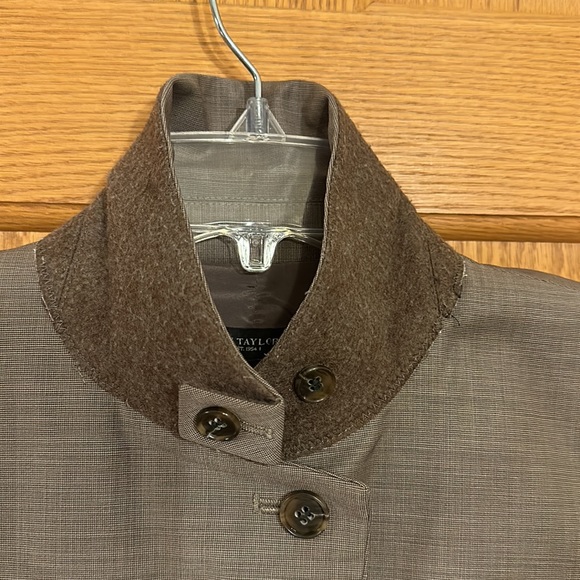 Vintage Ann Taylor 87% wool brown suit jacket with multiple variations t… - Picture 2 of 10